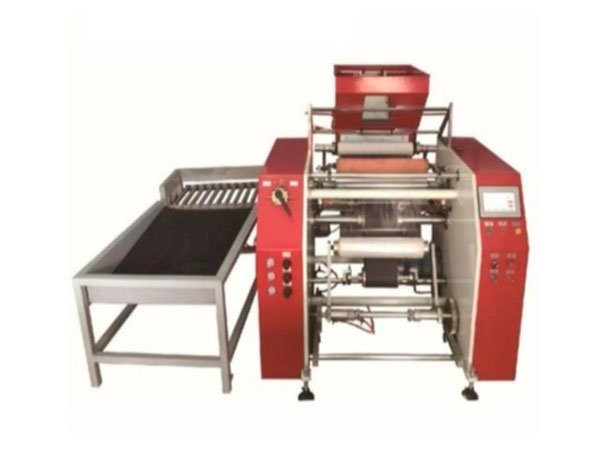 Máquina automática de rebobinamento de filme extensível