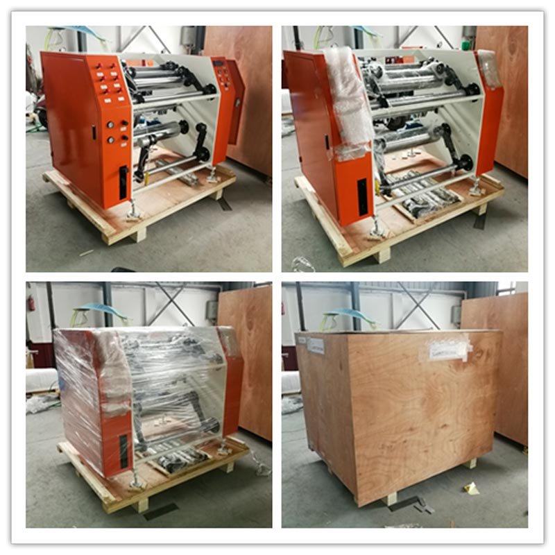 Máquina automática de rebobinamento de filme extensível