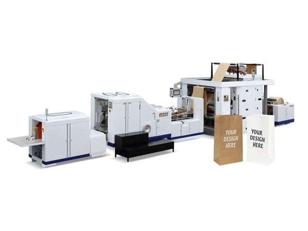 Máquina de saco de papel inferior totalmente automática de alta velocidade em V