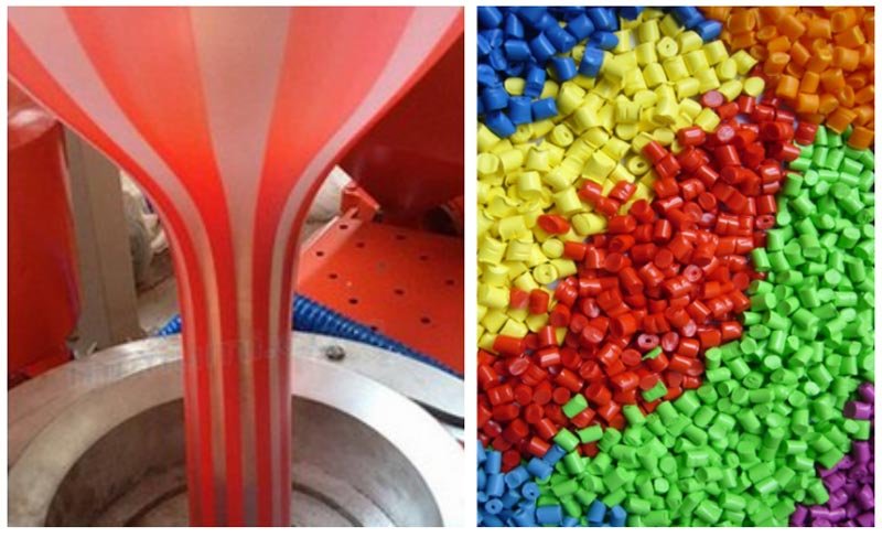 Máquina sopradora de filme de duas cores