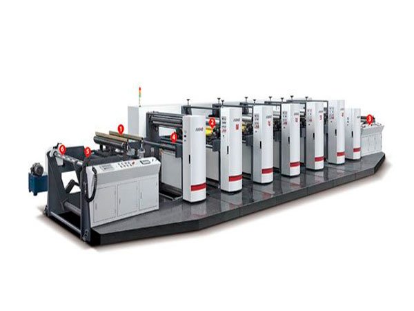 Máquina de impressão flexográfica de alta velocidade