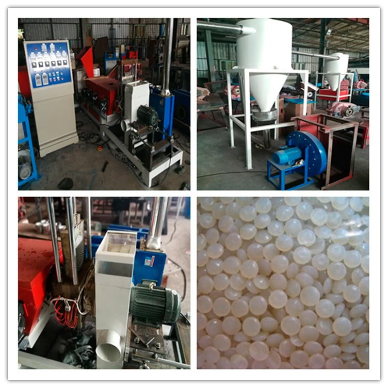 Máquina de reciclagem de plástico com resfriamento por vento